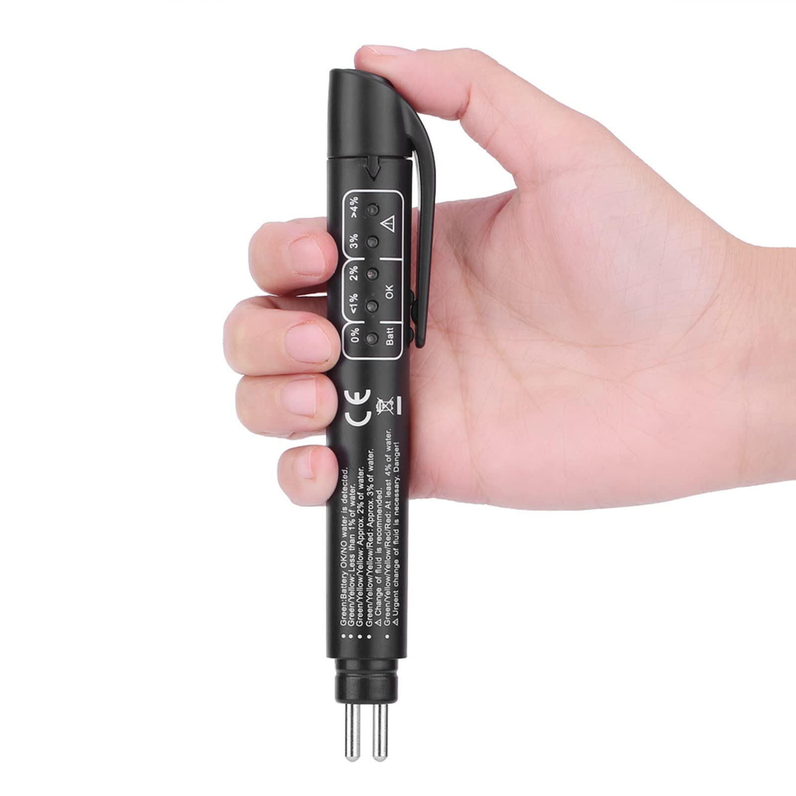 Brake Fluid Tester Digital Liquido Freni Penna Controllo Qualità Olio W 5 LED Indicatore per DOT3 / DOT4 / DOT5