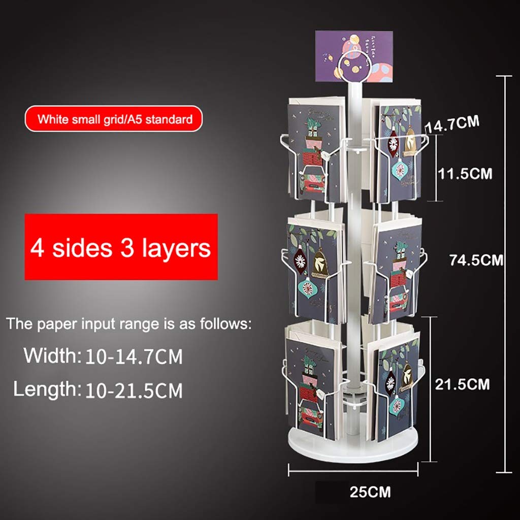 Amazon｜CDラック マガジンディスプレイスタンド - 360°回転、多機能CD