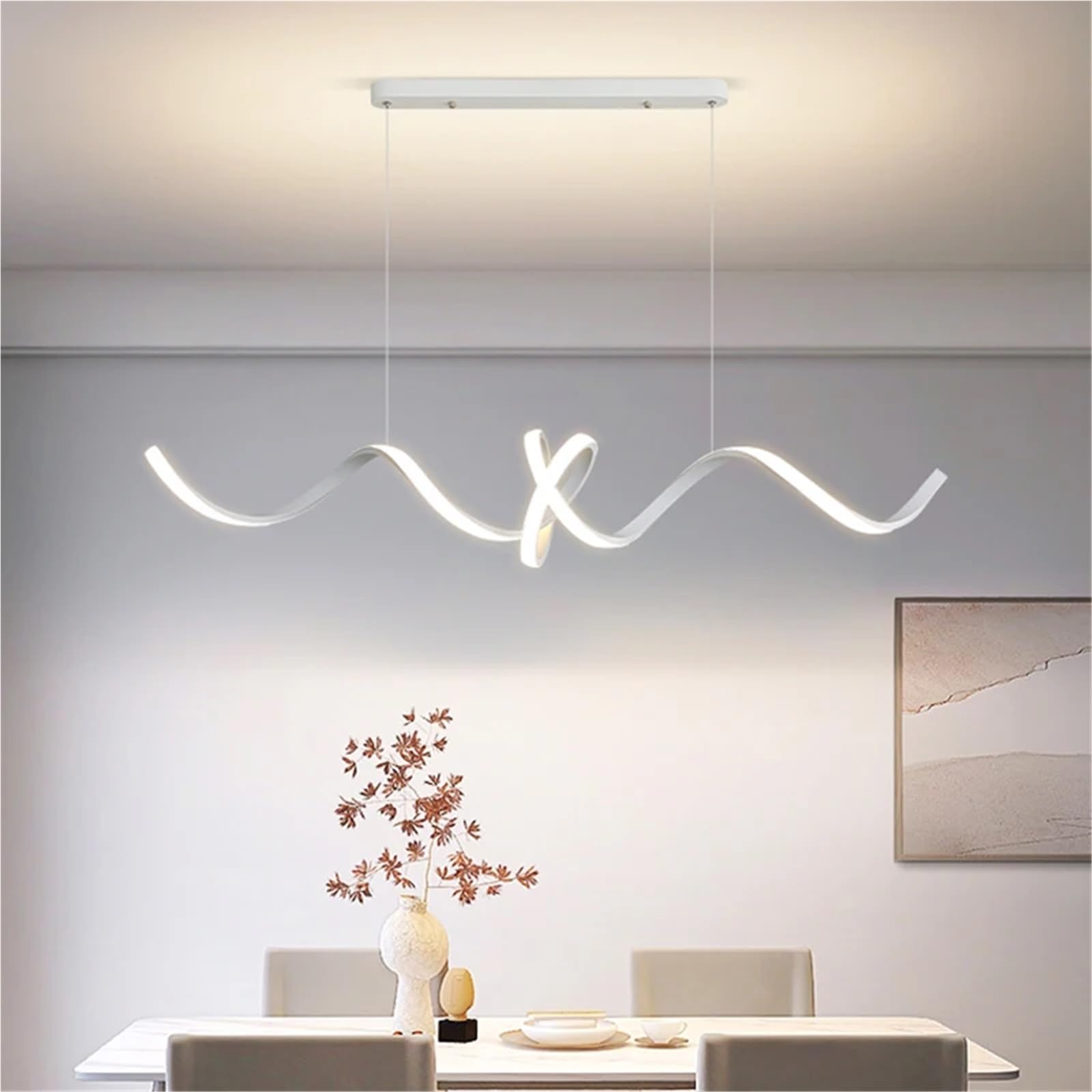 Nowoczesne oświetlenie LED do salonu, żyrandole LED do jadalni, oświetlenie wnętrza