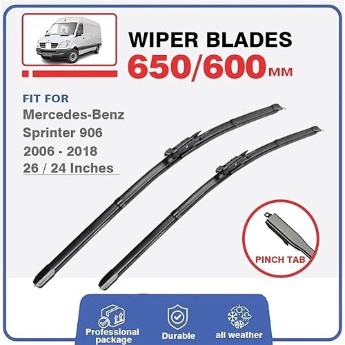 Miniatura 2 de Limpiaparabrisas de vehículo para Mercedes Sprinter 906 W906 26 + 24 pulgadas 2006-2016 parabrisas de automóvil, ajuste de ventana, brazo de