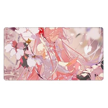 Amazon.co.jp：デスクマット 初音ミク 桜ミク 大型 デスクパッド