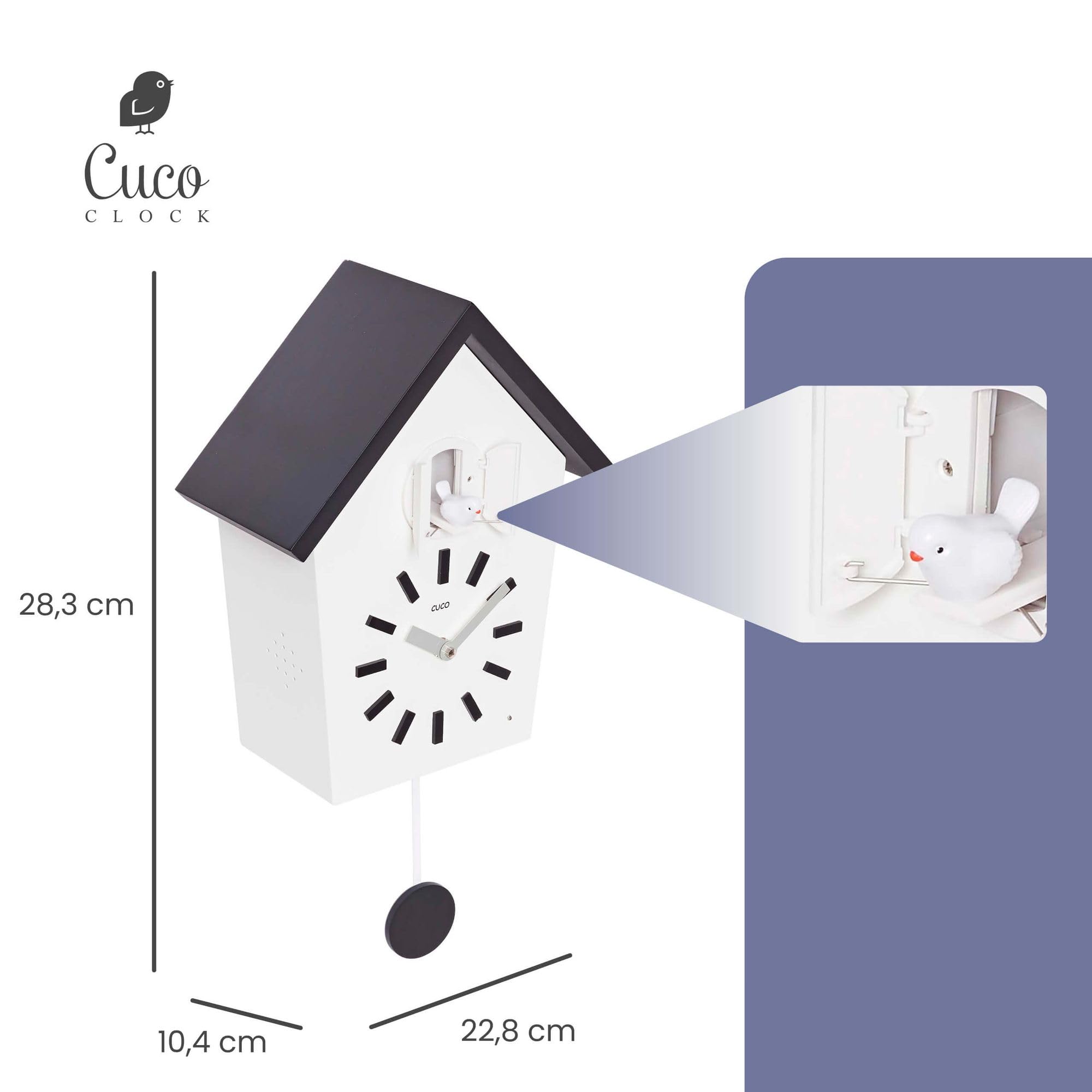 Horloge Coucou BAUERNHAUS 28,3 x 22,8 x 10,4cm Murale avec Pendule