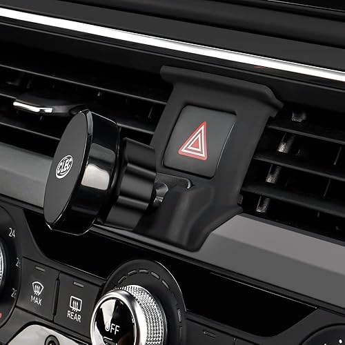 Miniatura 2 de BEERTE Soporte de teléfono de coche para Audi A4 S4 A5 S5 RS4 RS5 RS5 fuerte soporte magnético para teléfono giratorio de 360 grados y ajustable,