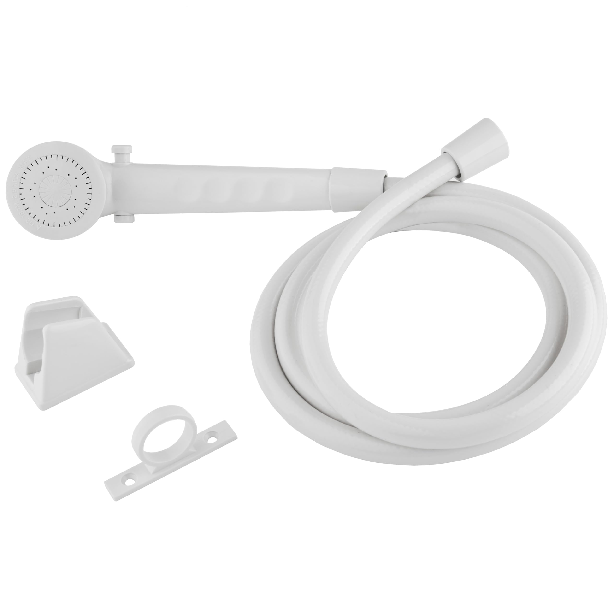 Dura Faucet DF-SA130-WT RV Shower Head 60-inch Hose Kit (White)