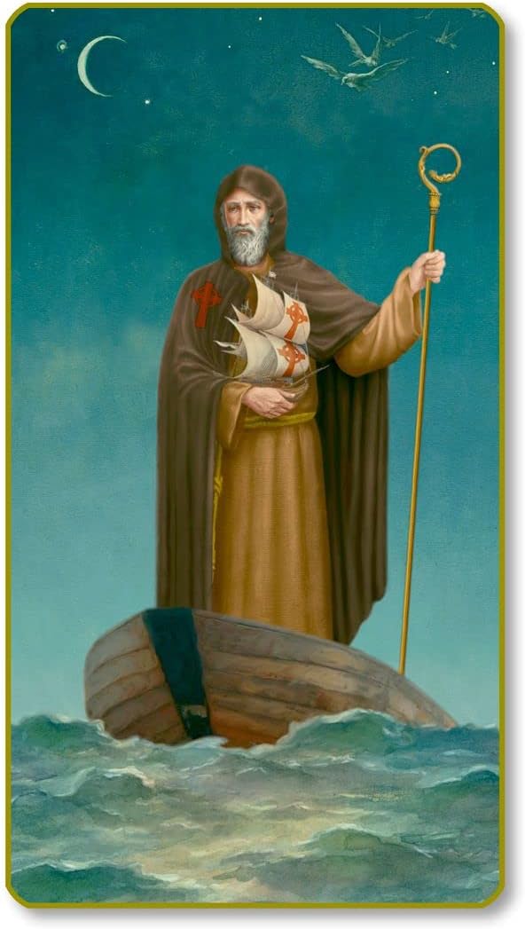 St. Brendan The Navigator Paper Holy Cards, 100Count