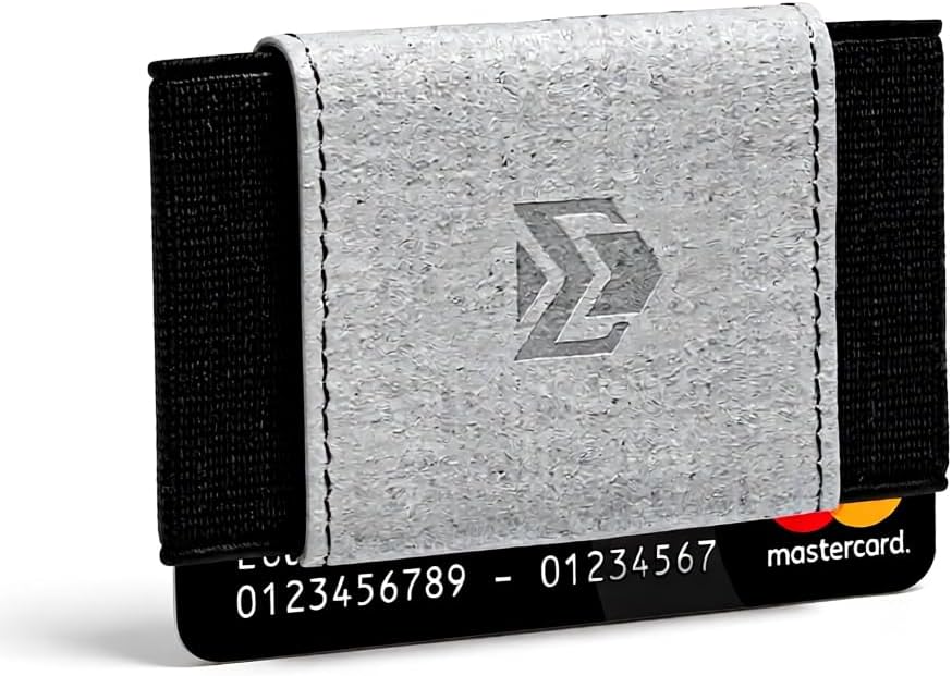Elastic Wallet for Men & Women – Slim Minimalist Front Pocket Credit Card Holder, Stretch Fabric Design Fits 10 Cards & Cash – Compact Everyday Carry Wallet for Travel & Daily Use