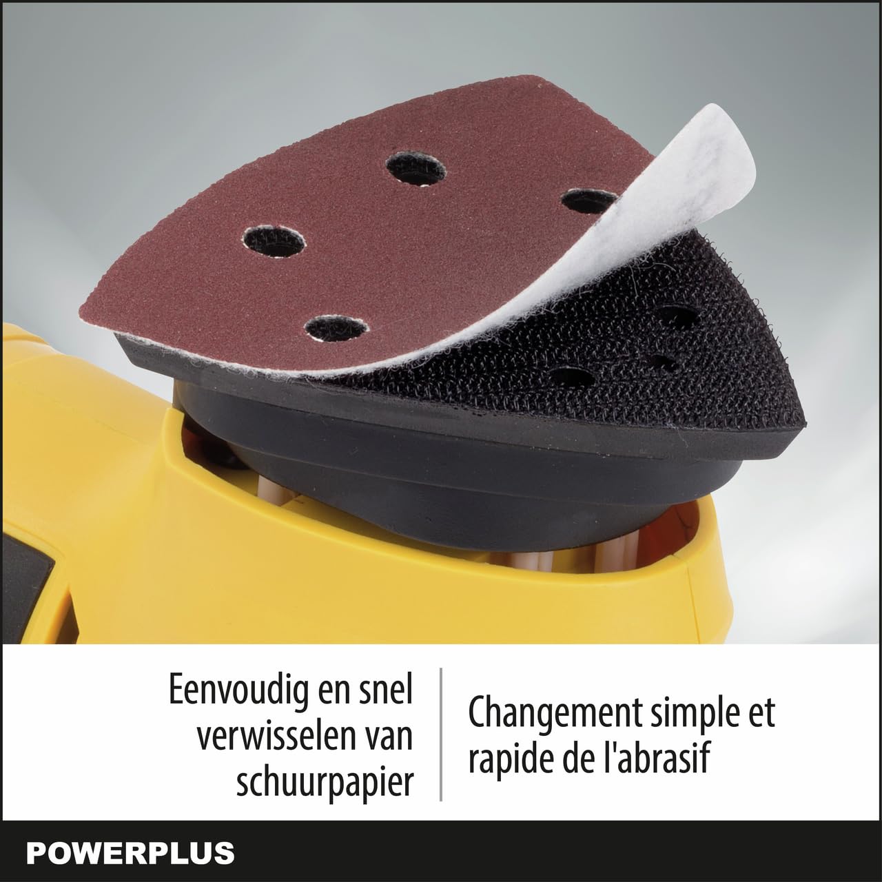POWERPLUS POWX0490 - Levigatrice triangolare 300 W