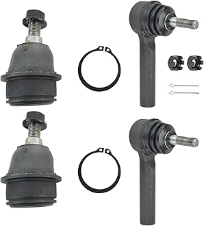 TRQ Front Lower Ball Joint Outer Tie Rod End Steering Suspension Kit 4pc Set for 200 Avenger Journey Sebring