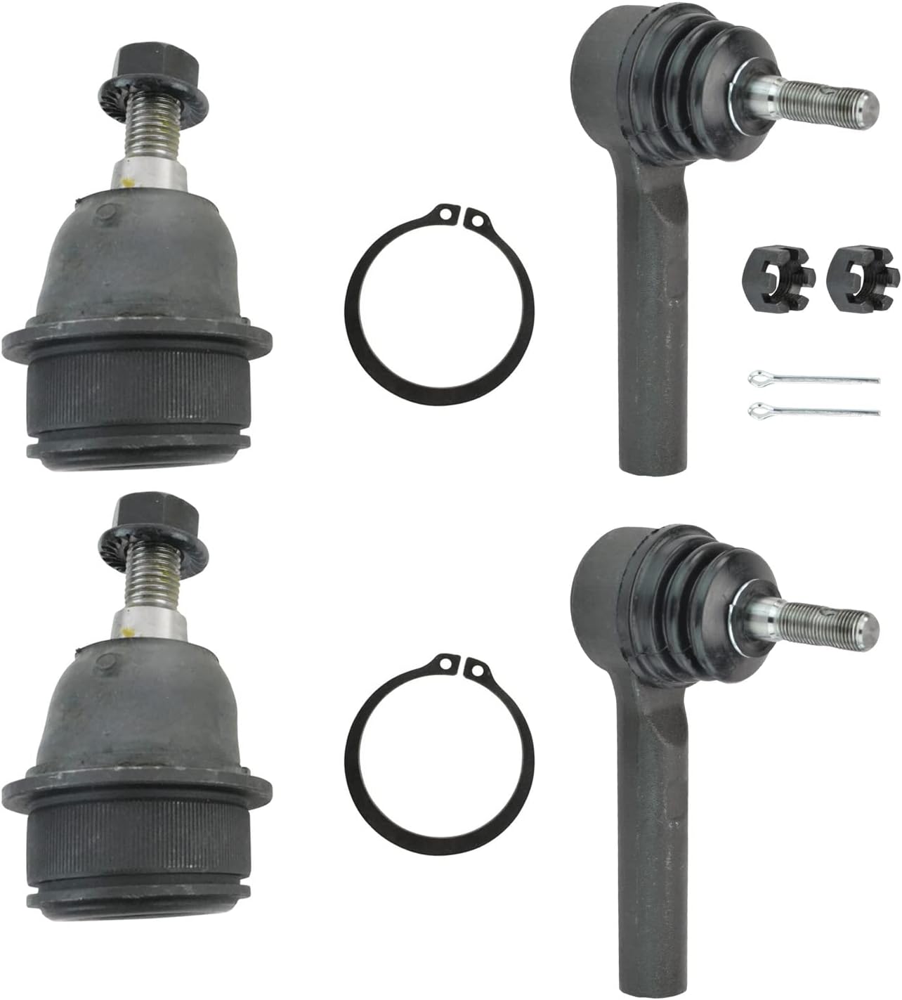 TRQ Front Steering & Suspension Kit Ball Joint Tie Rod Compatible with 2011-2014 Chrysler 200 2007-2010 Sebring 2008-2014 Dodge Avenger 2009-2020 Journey