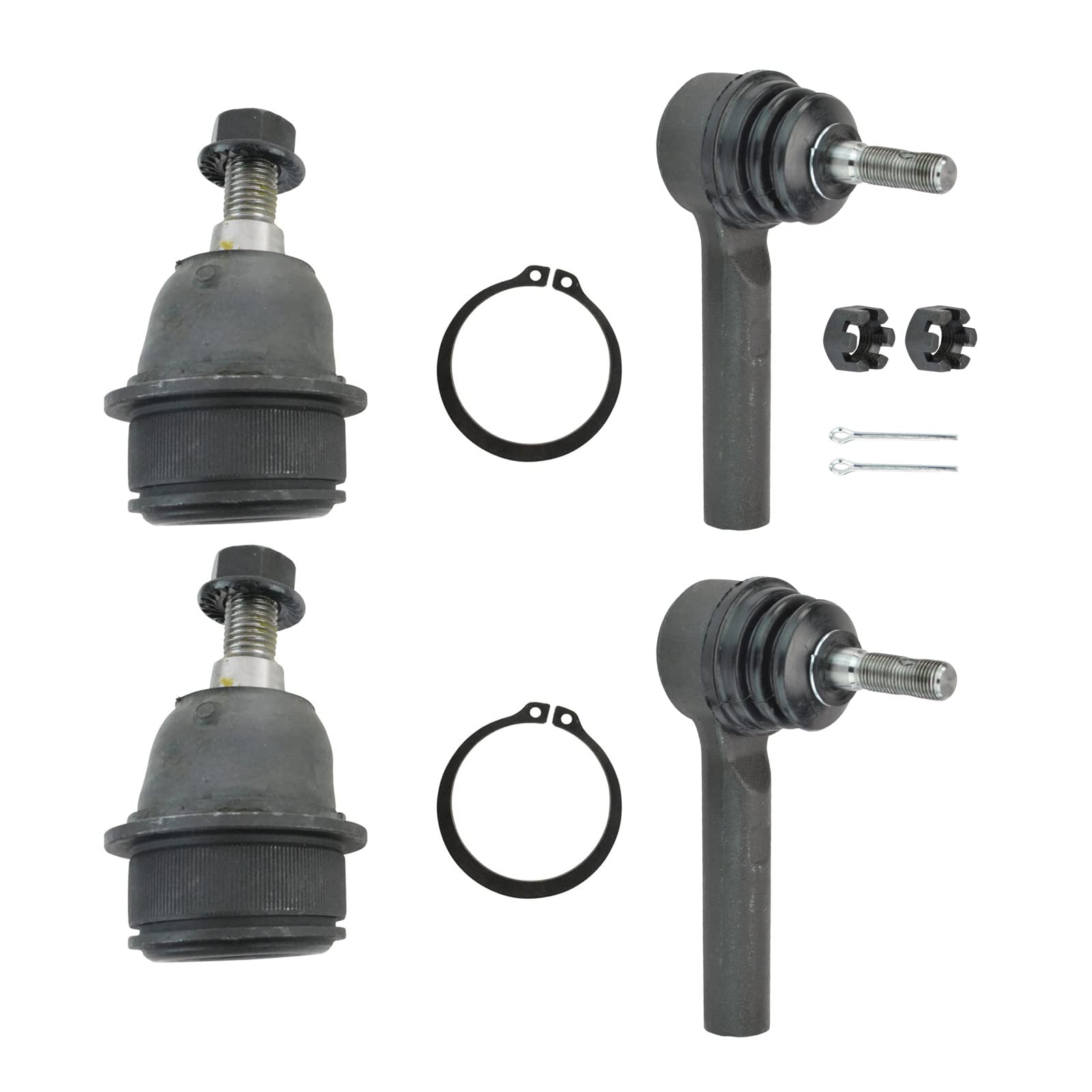 TRQ Front Steering & Suspension Kit Ball Joint Tie Rod Compatible with 2011-2014 Chrysler 200 2007-2010 Sebring 2008-2014 Dodge Avenger 2009-2020 Journey