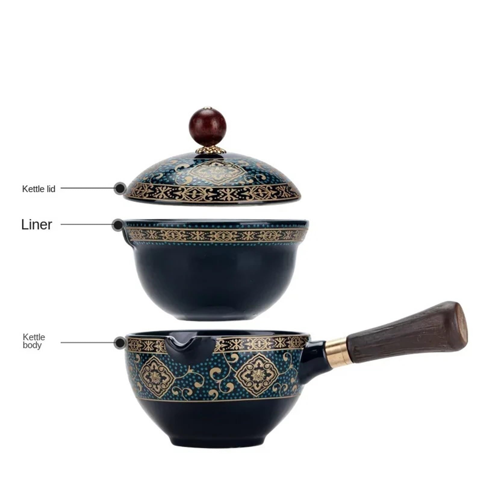 Reise-Teeset, Tragbare Reise-Schnell-Teetasse, Zuhause, Faule Brautasse, Unbeschwerte Teekanne, Automatisch