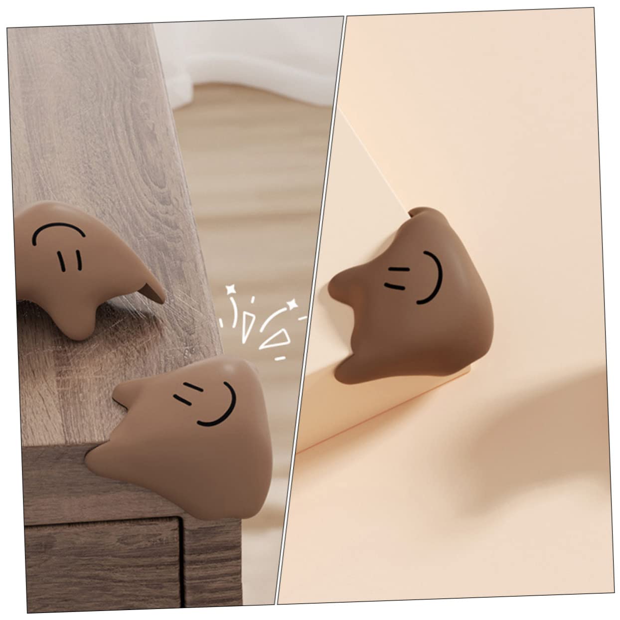 Toyvian Café 20 Piezas Protector De Esquina De Mesa Esquina De Silicona Protector De Esquinas Bebe Cojín De La Esquina De La Mesa Proteccion Esquina De Muebles Gel De Sílice Bebé