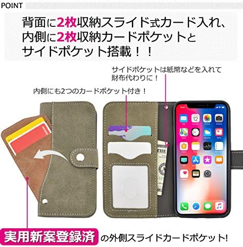 Amazon Co Jp Plata Iphone X Xs ケース 手帳型 スライド カードポケット 手帳 カバー マグネット不使用 でカードの磁気も安心 電波干渉防止シート も必要なし ソフト レザー カバー Iphonex Iphonexs ビビッドピンク Ipx 6217vp 家電 カメラ