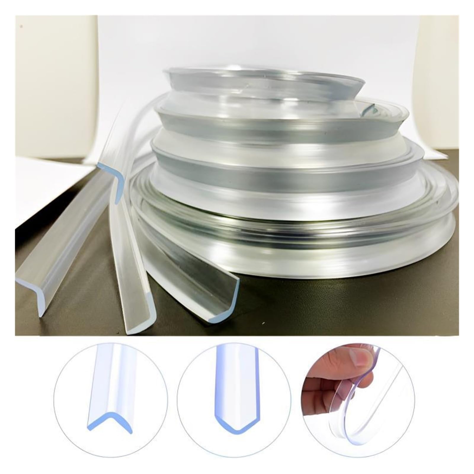 Protectores de Esquina para mesas, Seguridad Infantil, 2 Metros, Funda de Silicona para Muebles Infantiles, Tira Protectora a Prueba de colisiones, Protector de Esquinas