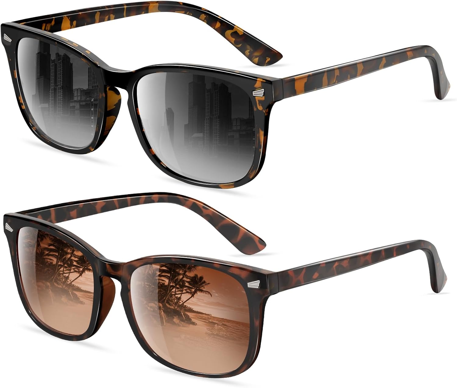 FEIDUSUN Polarized Sunglasses for Women and Men Classic Trendy Sun Glasses with UV Protection