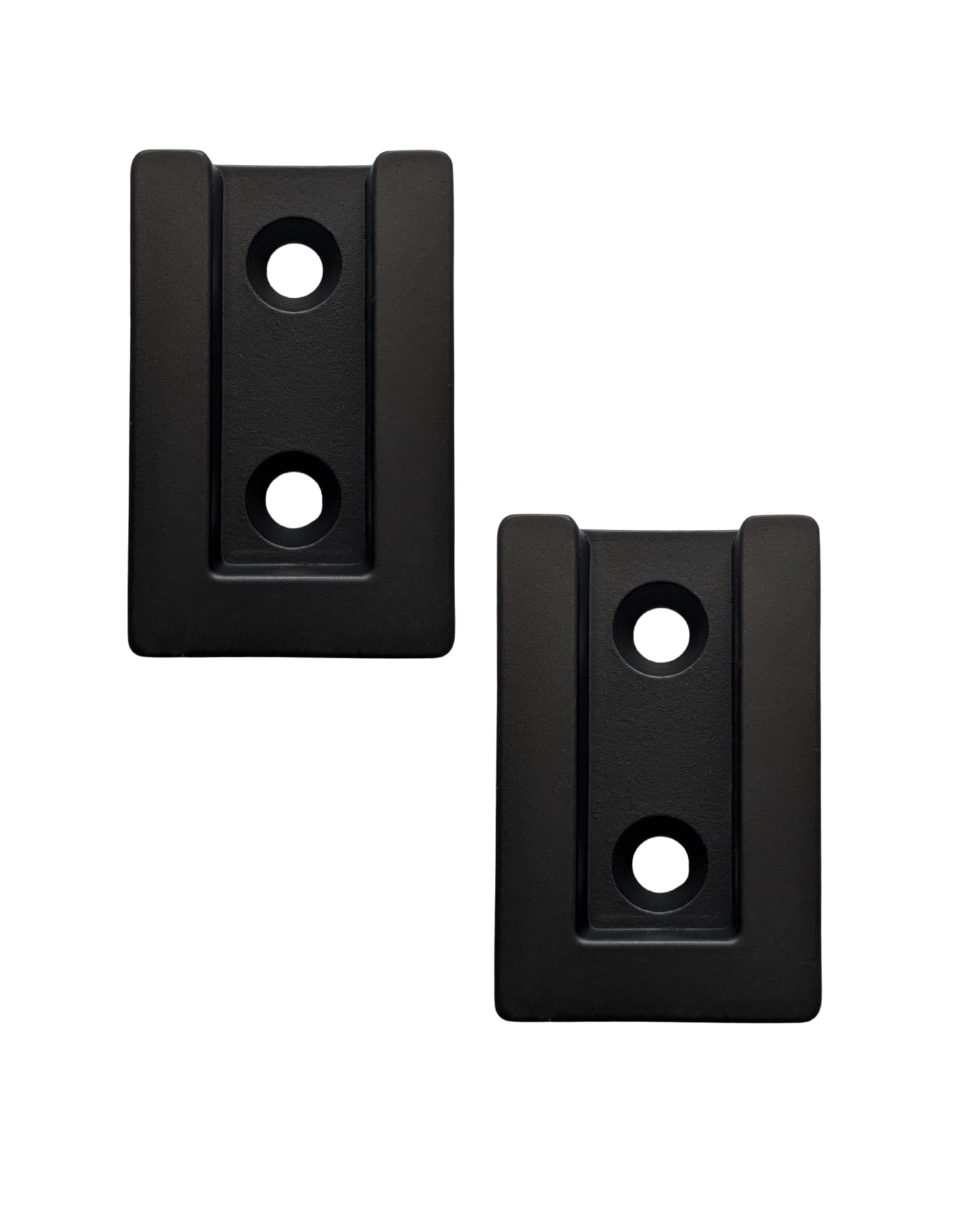 Gedotec Matte Black 2 Pack Closet Rail Brackets Square Brackets Compatible With Edge Clothes Rail Side Bearing For Square Bars With 30X Cross Section