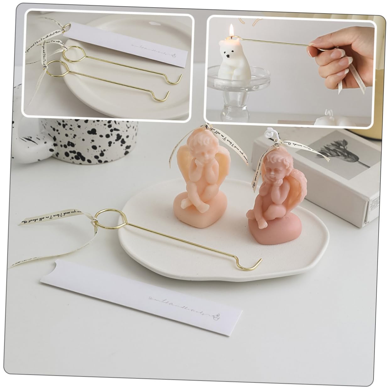 Didiseaon 2pcs Candle Snuffers Candle Wick Extinguishers for Present Enthusiasts
