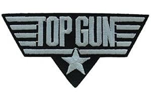 EagleEmblems PM0245 Patch-USN, Top Gun (White, 4.25")