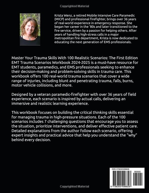 EMT Trauma Scenarios Workbook: First Edition 2024-2025 | 100 Real-World Trauma Scenarios With 700 Critical Thinking Questions | Covers Blunt & Penetrating Trauma, Burns, Falls, MVCs, & More! - Image 2