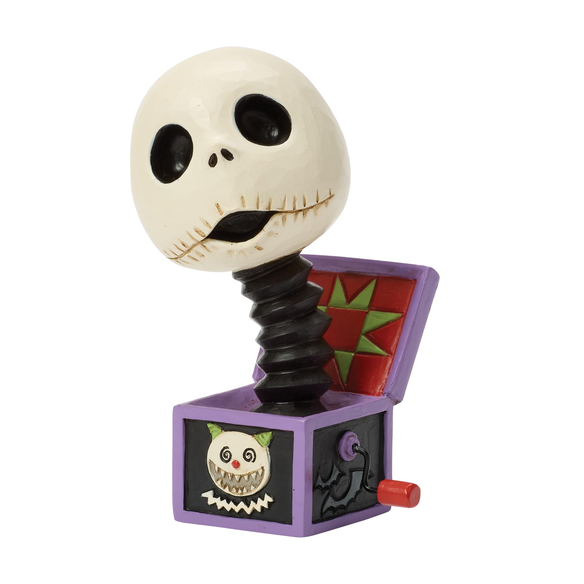 Enesco Disney Traditions by Jim Shore The Nightmare Before Christmas Jack in The Box Miniature Figurine, 4.02 Inch, Multicolor