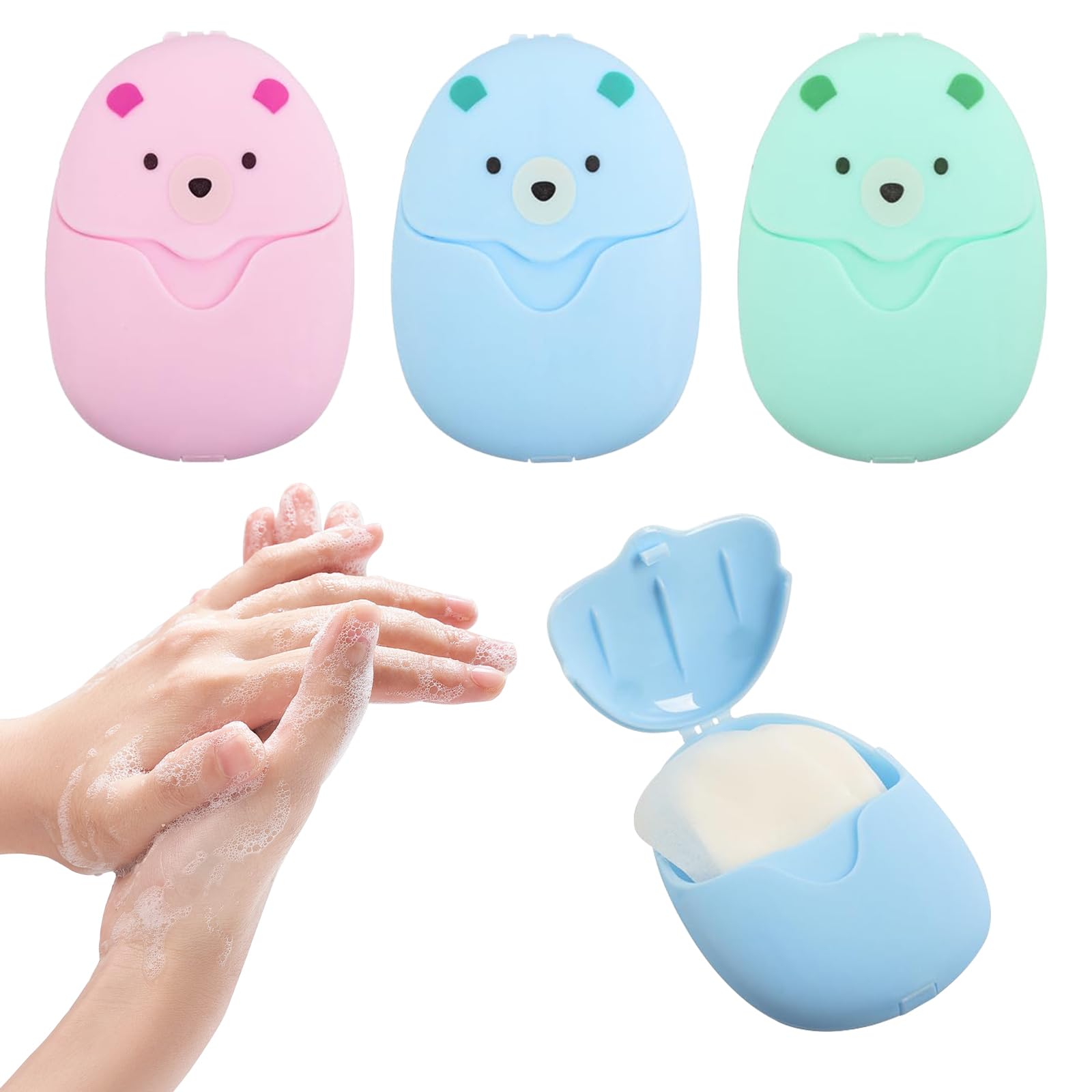 Dokeno Papierseife 400 Blätter - 8 Boxen Einweg Seifenblätter Für Unterwegs, Reisen & Camping