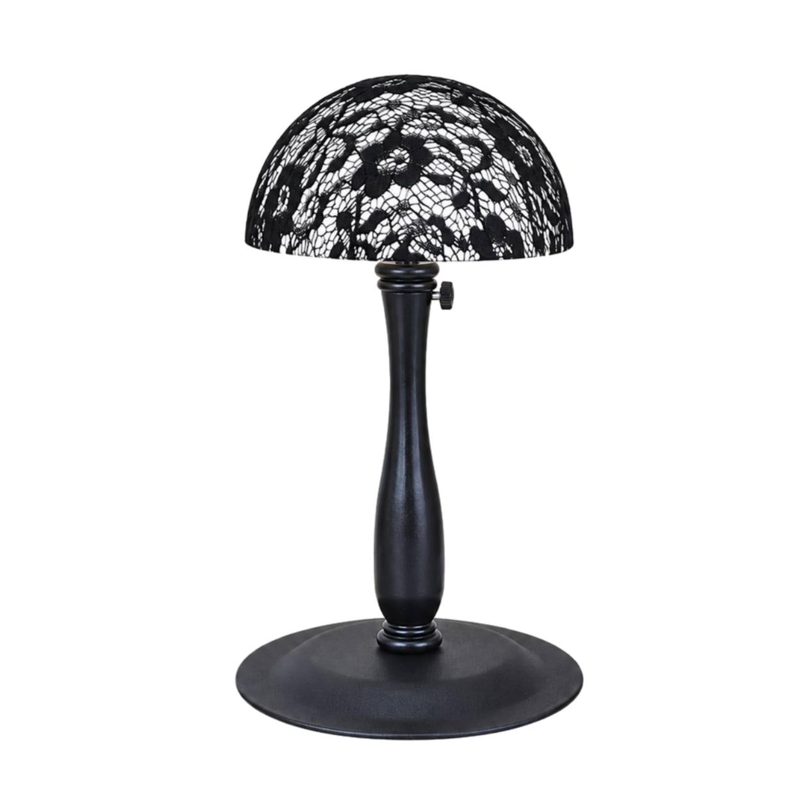 per Parrucche con Altezza Regolabile Stabile Parrucche con Struttura Verticale Durevole Espositore per Salone di Bellezza, Nero