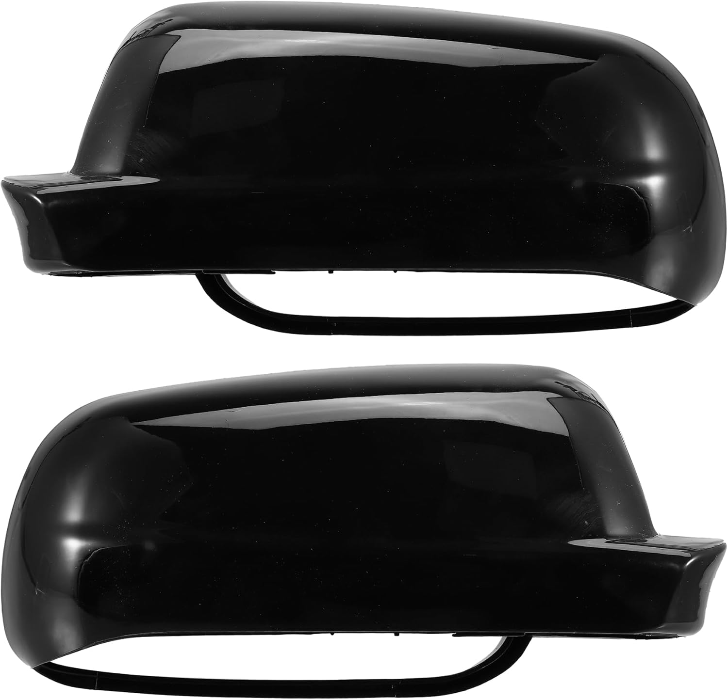 Rearview Mirror Cover Cap NO.3B0857538B Side Door Mirror Cover for Volkswagen Jetta 1998-2004 ABS Plastic Glossy Black 1 Pair