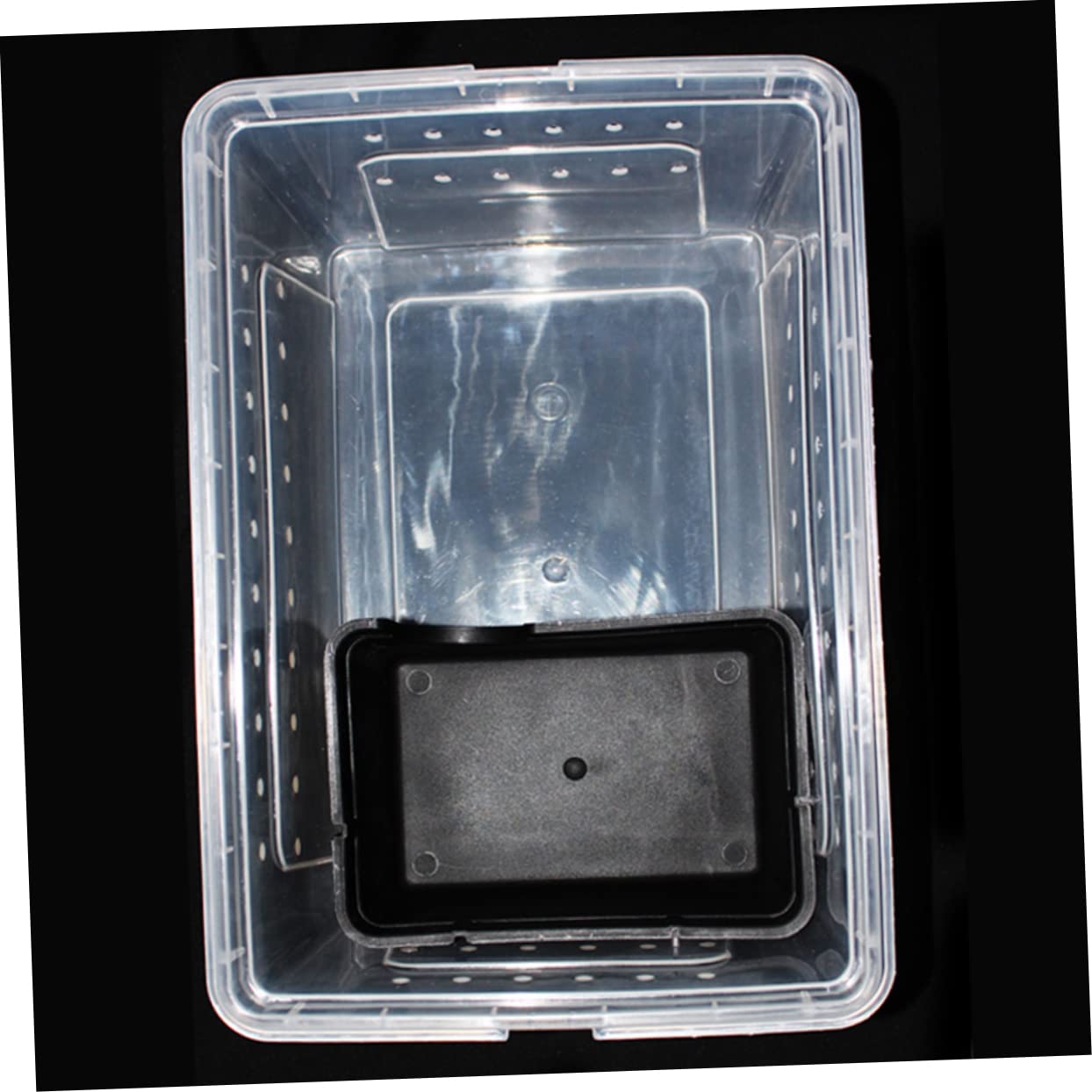 Parliky Reptile Hide Cave Ornament for Fish Tanks Large Crawling Cave Decoration for Lizards Turtles Amphibians and Fish Natural Look for Secure Habitat