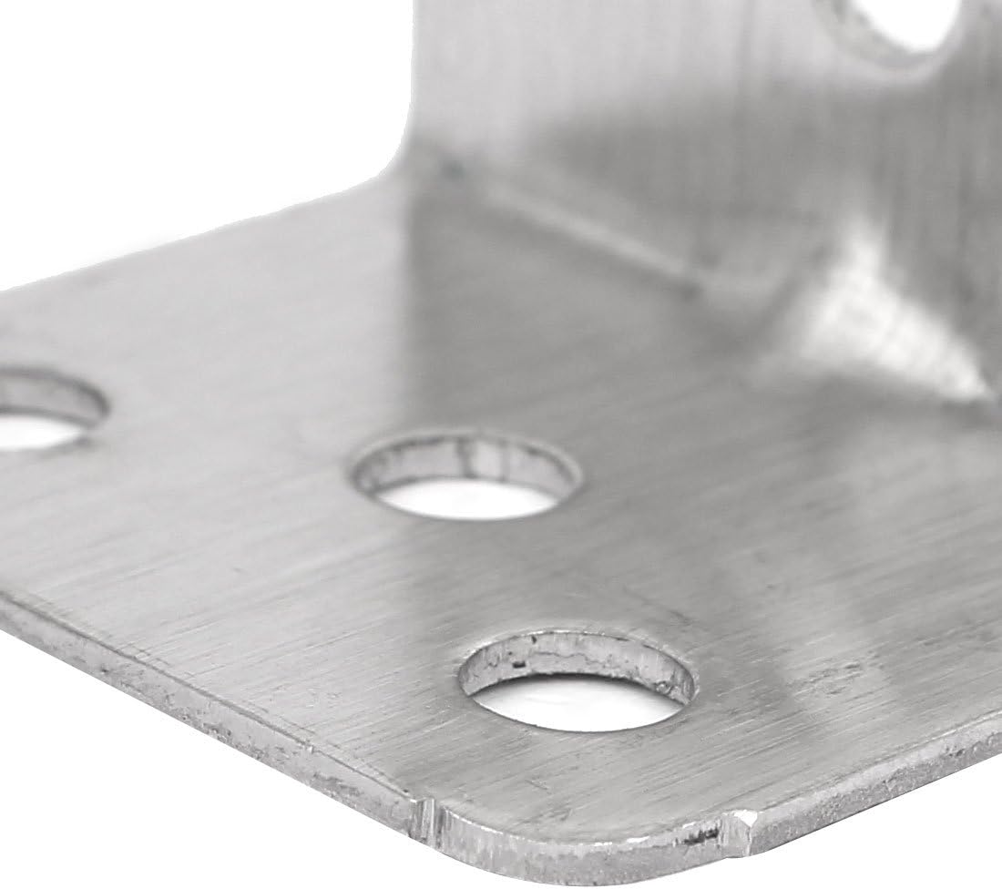 28mm x Shelf Brackets & Supports 26mm x 1.3mm Stainless Steel 6 Holes Angle Brackets Support Brackets 50 Pcs