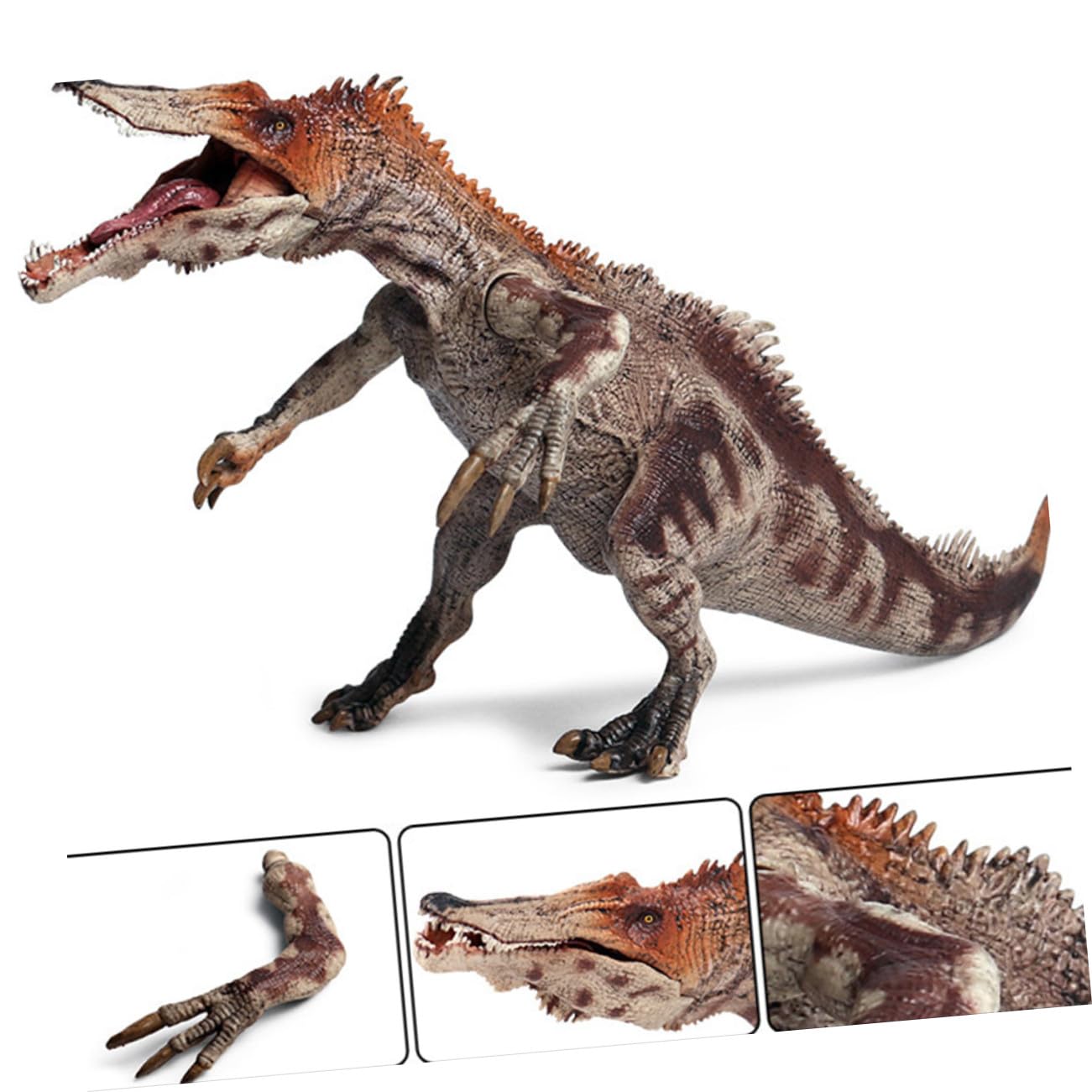 SUPVOX Figura Dinosauro Realistica in Plastica Marrone per Bambini | 1 Pezzo, Regalo Compleanno, Decorazione da Collezione, Design Simulato Stabile