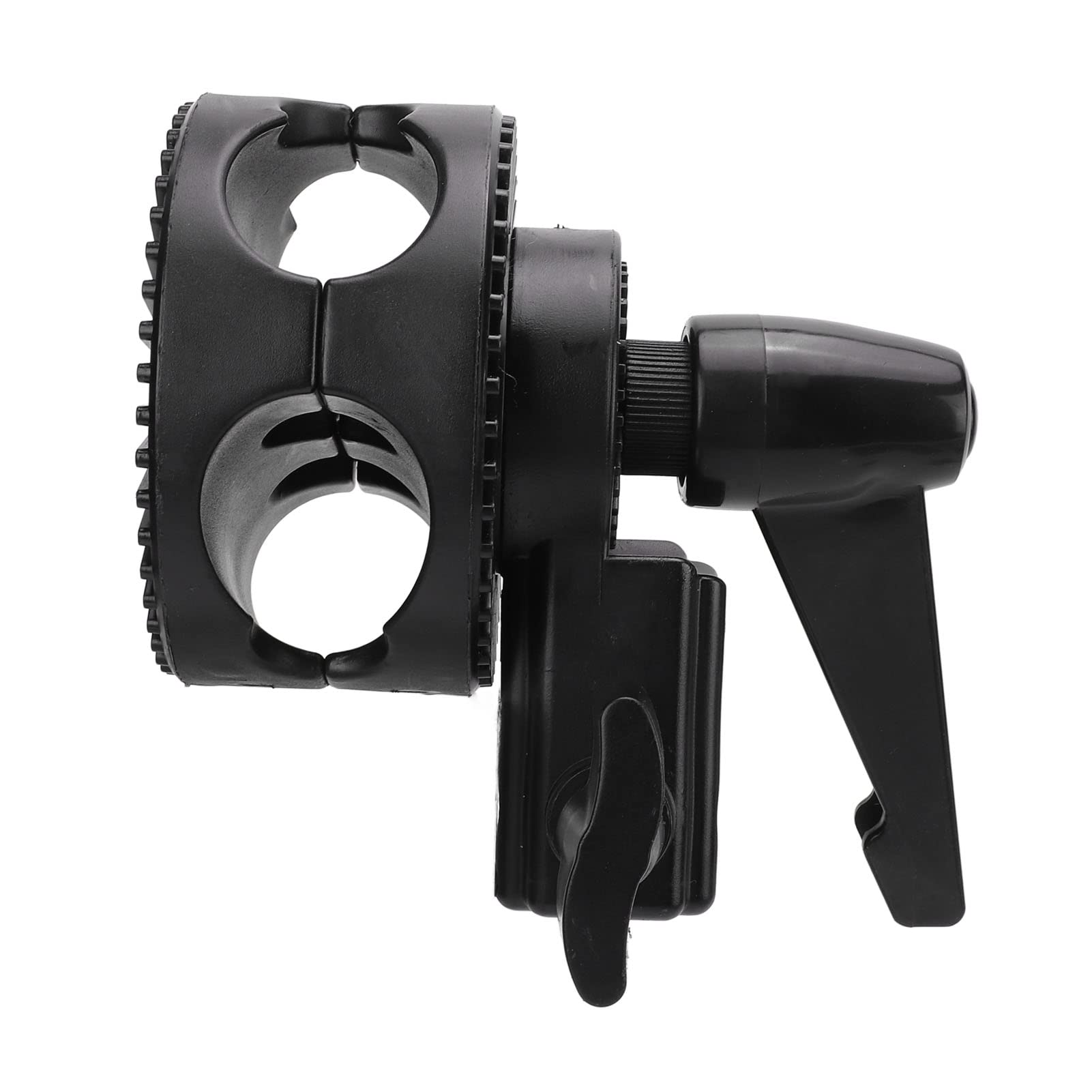 Uchwyt Uchwyt z Głowicą Obrotową do Wysięgnika Lampy Błyskowej Studyjnej, Adapter Uchwytu Reflektora Fotograficznego, Gramofon Jednokołowy do Wysięgnika Reflektora Błyskowego