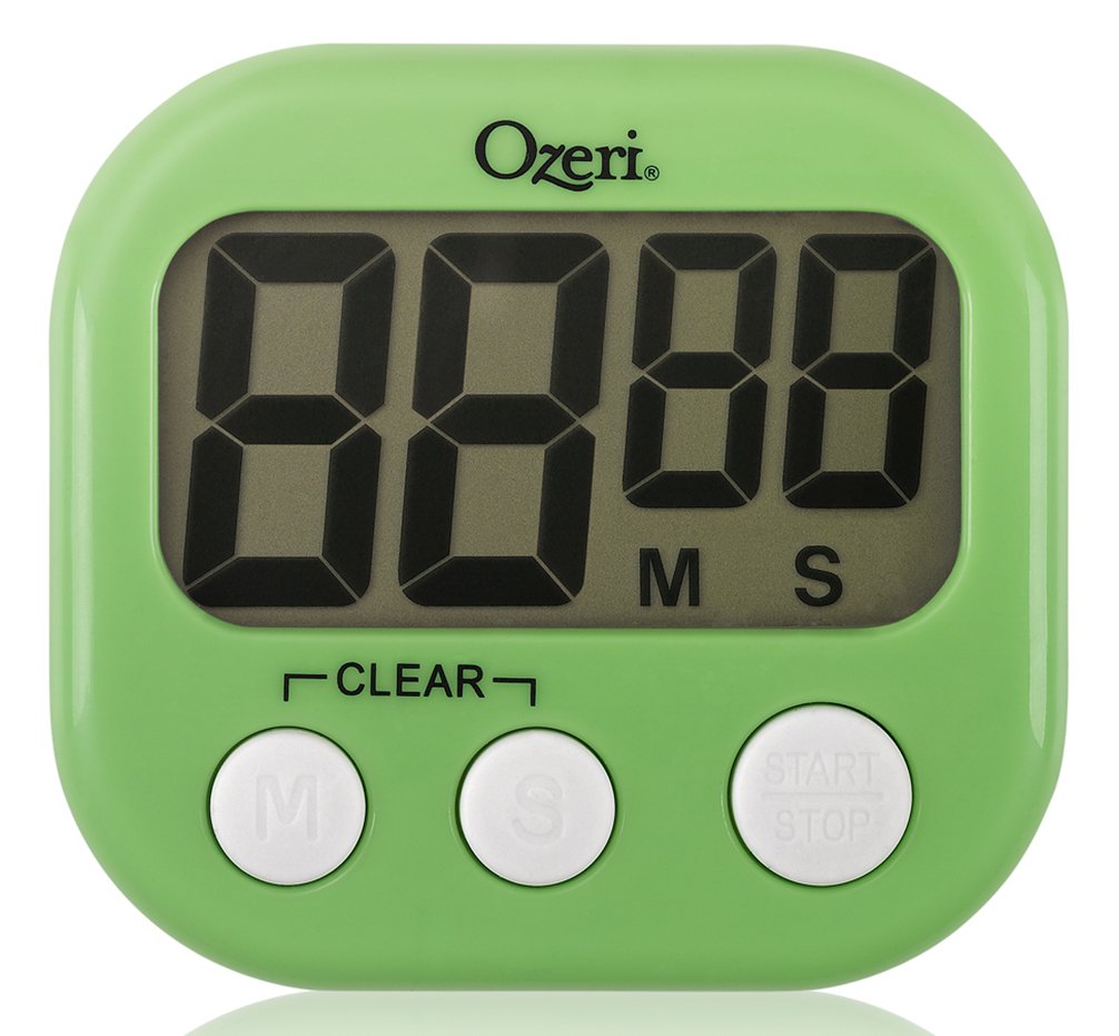 Ozeri KT1-L - Temporizador de Cocina y Eventos, policarbonato, Color Verde Lima