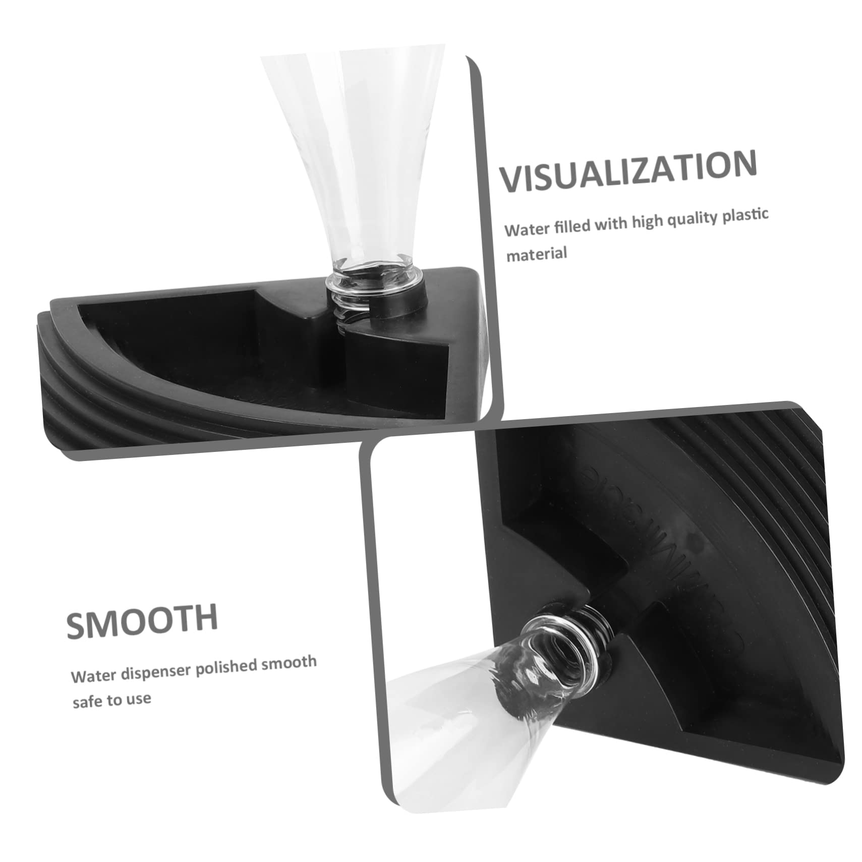 Ipetboom 3pezzi Fontana per Automatica per Rettili Distributore per Tartarughe e Lucertole Erogatore con Design Antiscivolo e Facile Manutenzione Accessorio per Terrario capacità Elevata
