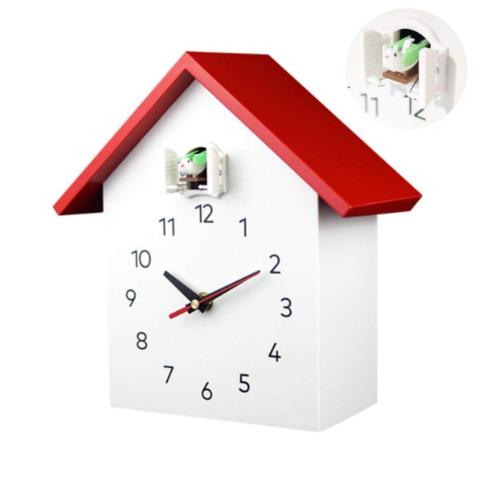 TYUHDUYUR Cuckoo Quartz Wall Clock, Modern Bird Hanging Watch Decoration Alarm Clocks Home Living Room Minimalist Designed