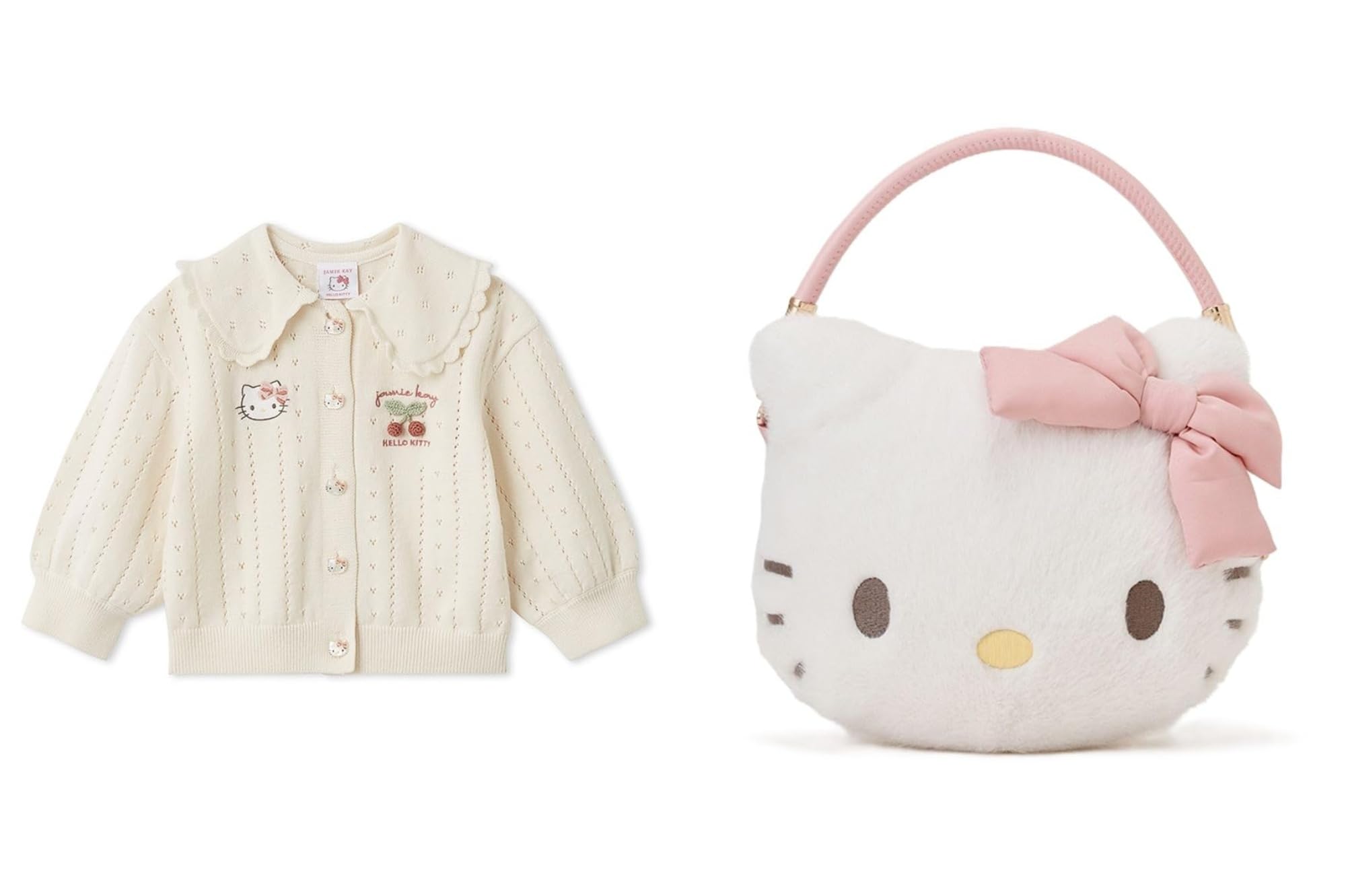 Amazon | [ジェイミーケイ] 【HELLO KITTY】透かし柄カーディガン 