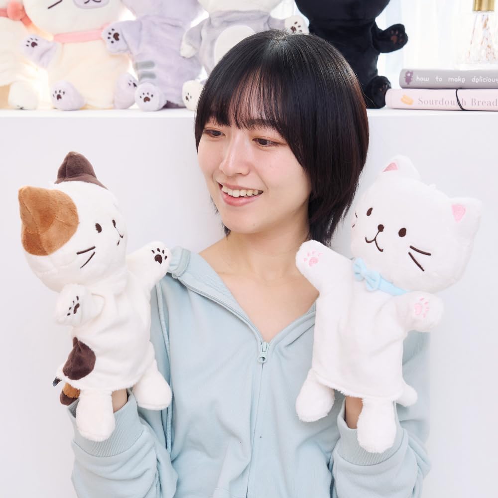 Amazon.co.jp: HAPiNS Fuku Fuku Nyanko ふくふくにゃんこ パペット 猫