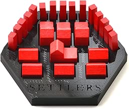 Solid Factory | Settlers Game Piece Holder/Organizer - Black (Set of 6) - coolthings.us