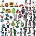 agzhu 40 Unids / Set Plants Vs Zombies PVZ Figura Juguetes PVC Figuras de Acción Colección Modelo de Juguete para Niños Regalos para Niños Decoraciones para Pasteles