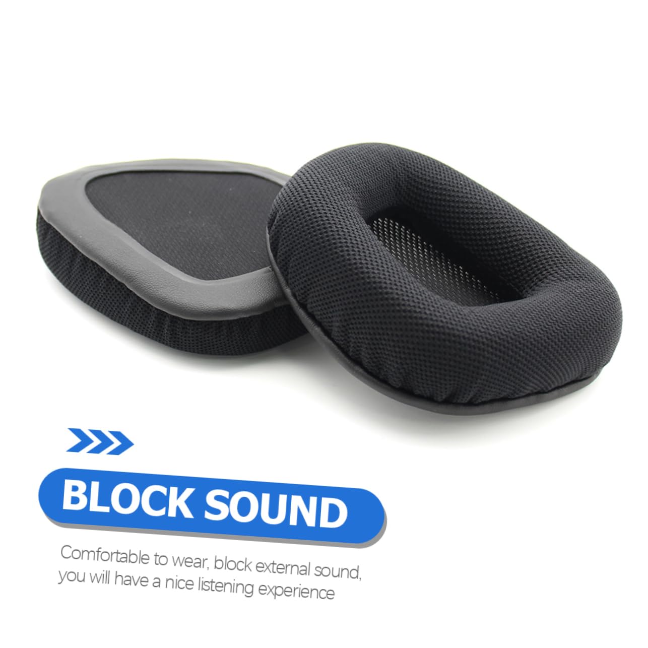 5 Paires Coussinets de Remplacement pour Casque de Mousse Compatible et Facile à Installer Noire