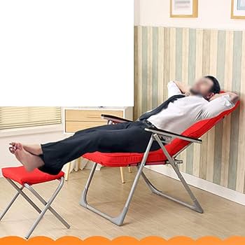 Amazon｜折りたたみ椅子 - 折りたたみリクライニング布張り椅子