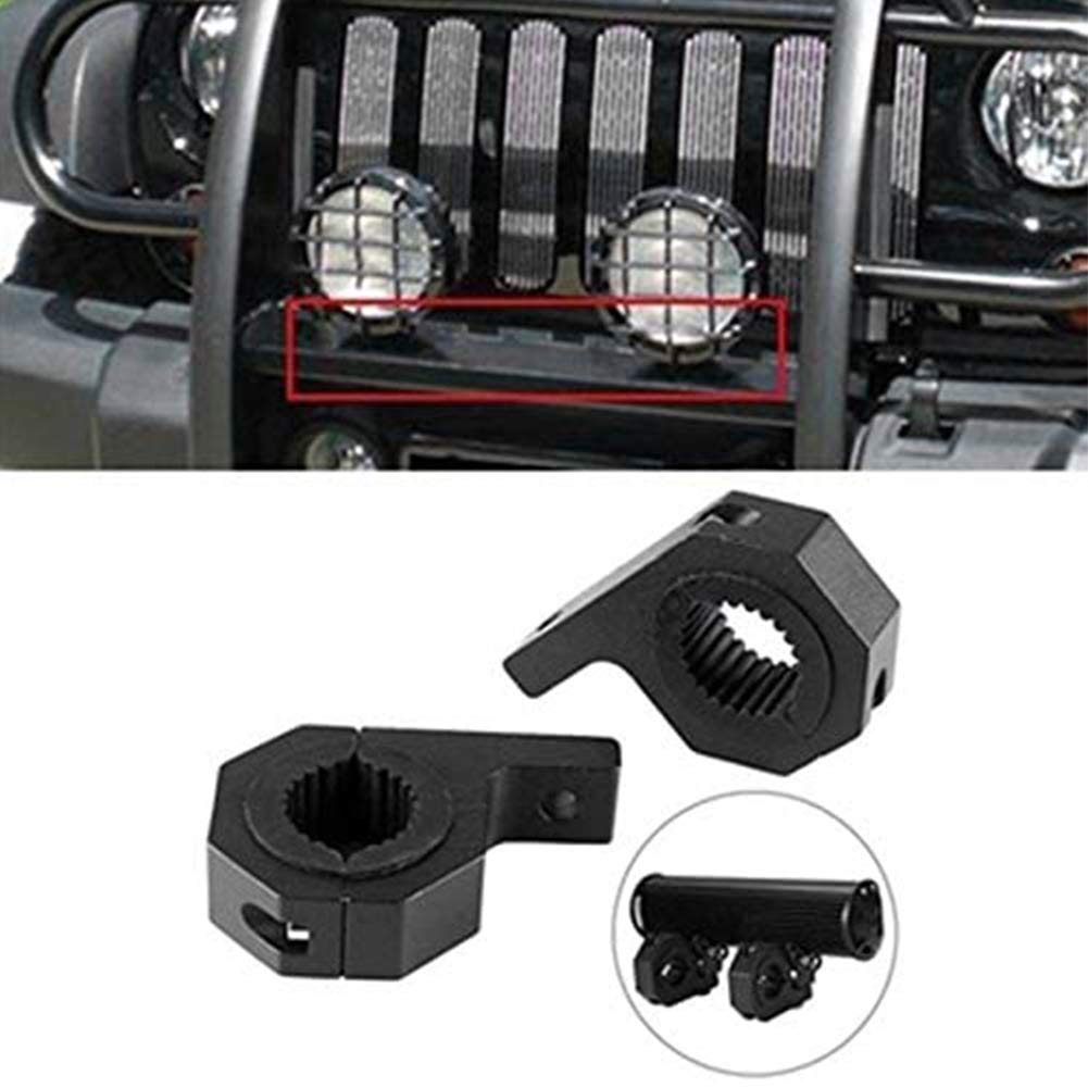 2 X Motorcycle Spot Light Fog Driving Fork Mount Bracket Headlight Clamp Holder
