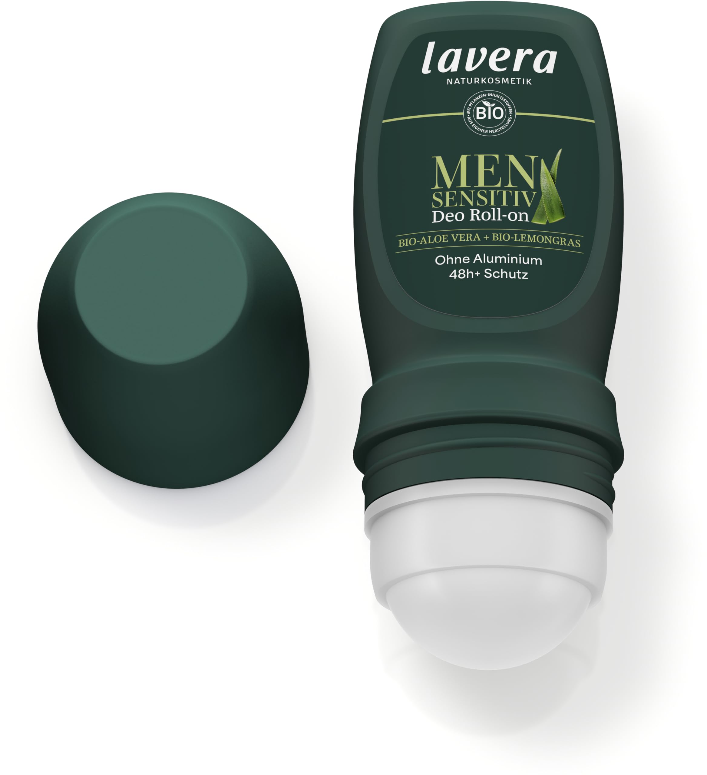 lavera Men sensitiv dezodorant w kulce – ochrona 48 h – bez aluminium – niezawodny w przypadku sportu – wegański – naturalny kosmetyk – 50 ml | Ochrona 48 godzin, niezawodna w przypadku uprawiania sportu, naturalnych kosmetyków, wegański, dezodorant do sk