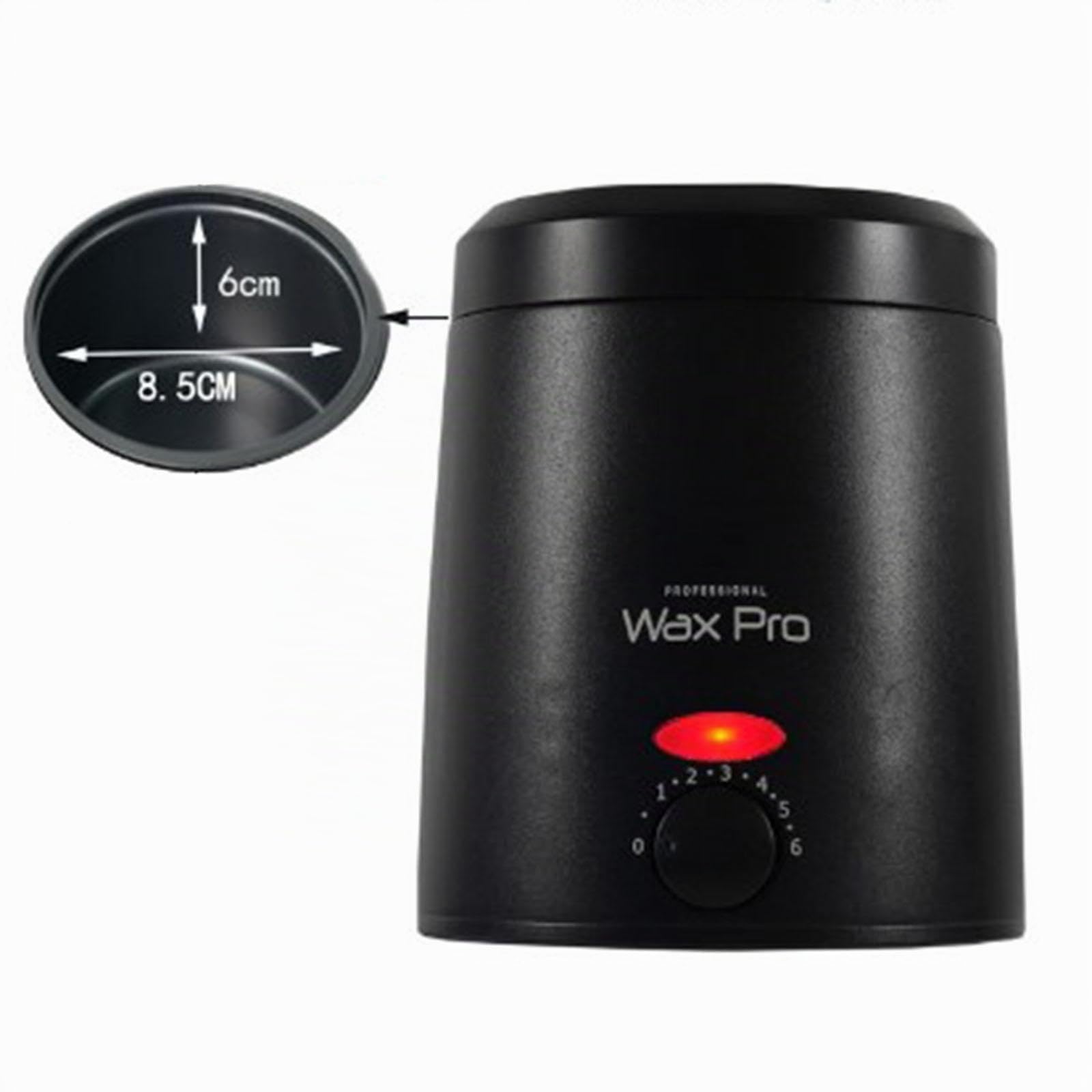 perfk Calentador de cera eléctrico, calentador de cera de 200ml, depilación portátil, calentador de cera caliente, de cera dura para niñas, mujeres y, NEGRO