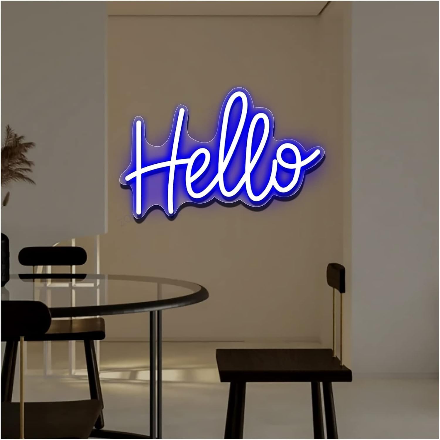Cartel de neón personalizado, LED de acrílico grande, decoración de pared para dormitorio, barra de boda, fiesta al aire libre