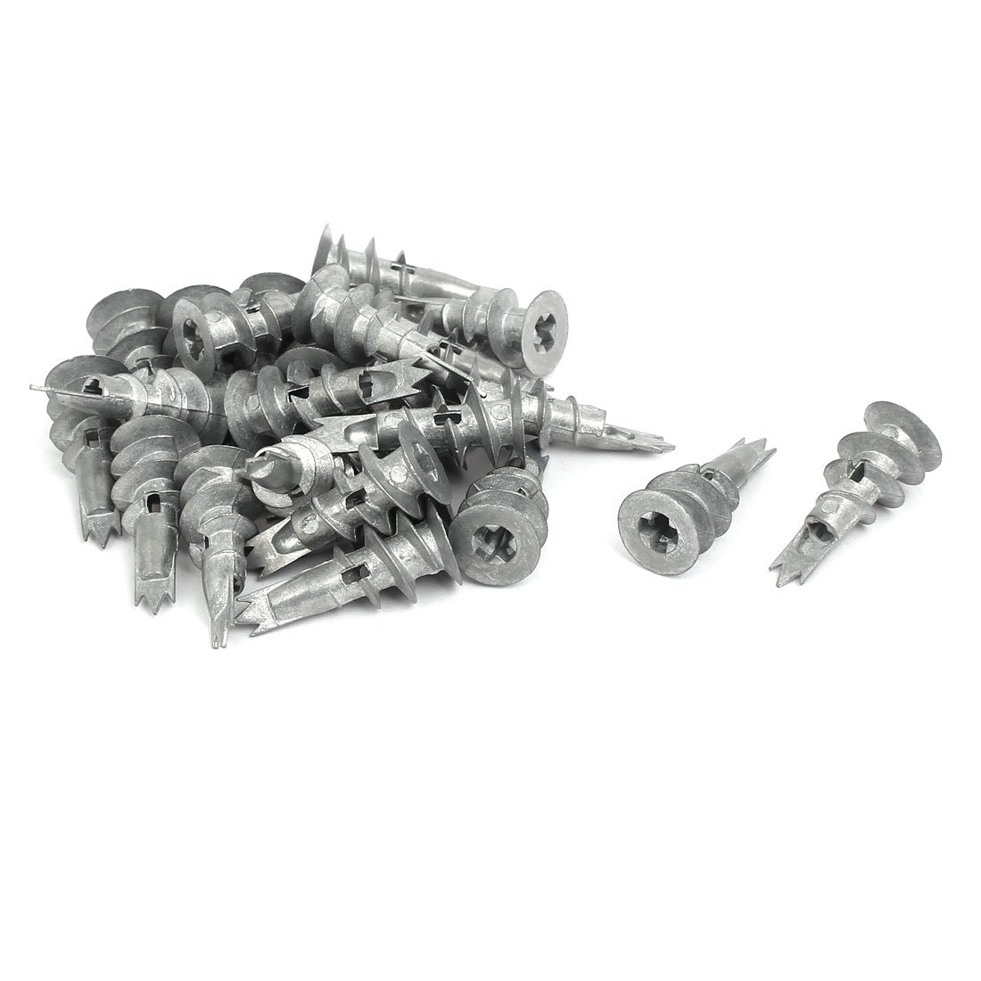 Aexit 13mm x 32mm Zinc Alloy Hollow-Wall Self-Drilling Drywall Anchor 25pcs (ed9326d86df88a6473476bac68305e50)