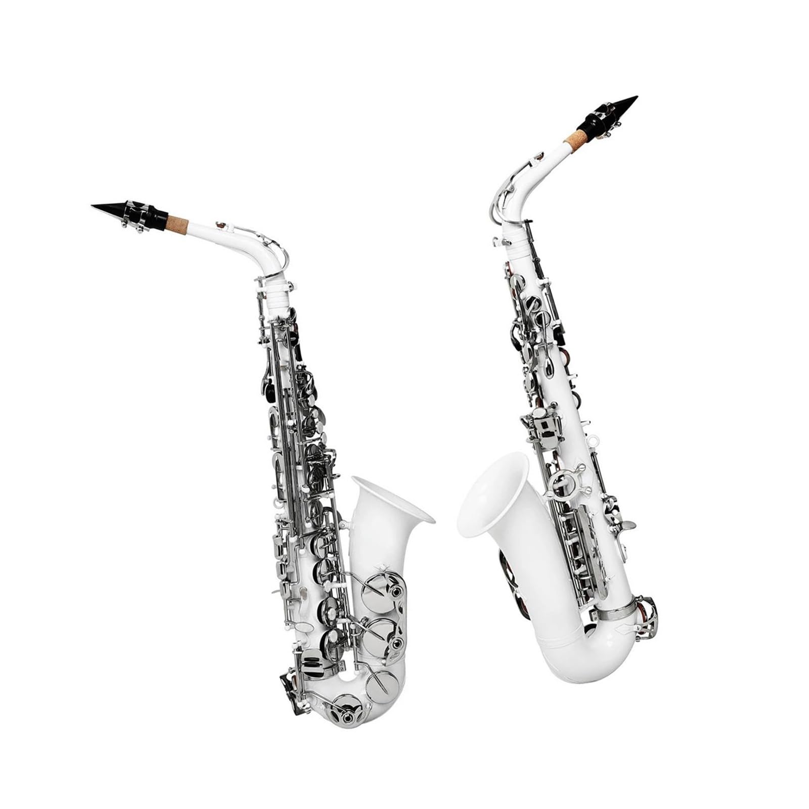 Zestaw Instrumentów Dętych Blaszanych Do Saksofonu Altowego Eb W Kolorze Srebrnym Saksofon