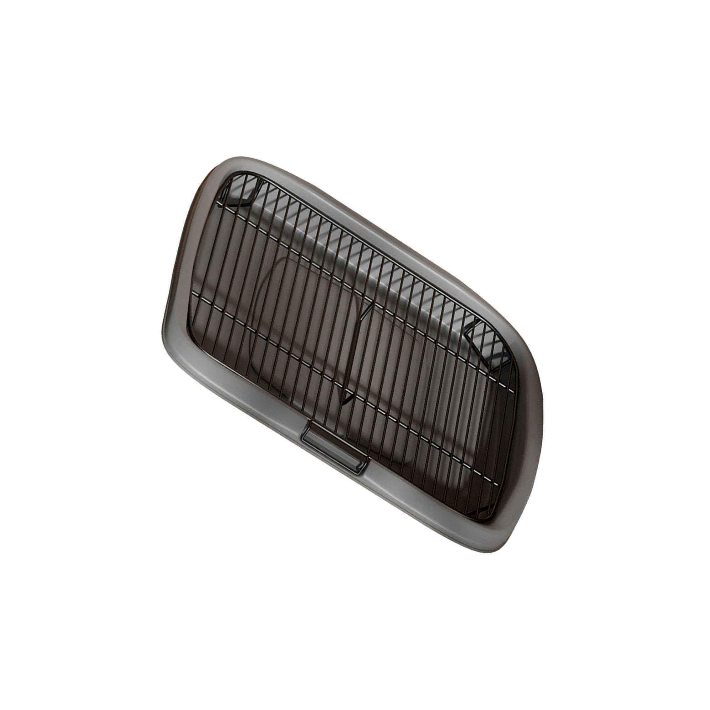 Bandeja de Arena para Perros portátil, Ligera, fácil de, Gris, SG | rejilla extraíble, ideal para interiores y exteriores. Limpiador de bandejas de arena para perros pequeños y medianos.
