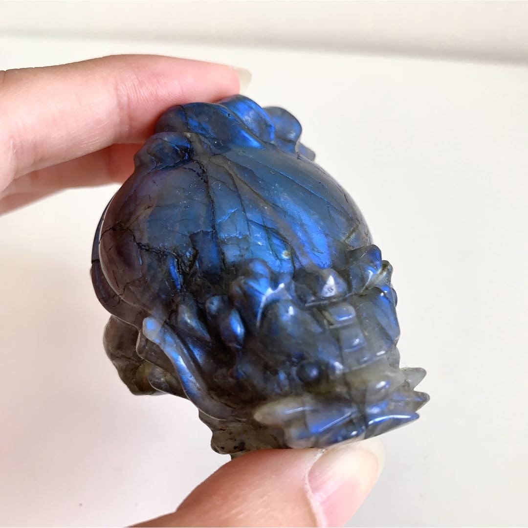 ロングイ　貔貅　ラブラドライト　天然石　置物　レインボーシラー ロングイ 貔貅 ラブラドライト 天然石 置物 レインボーシラー