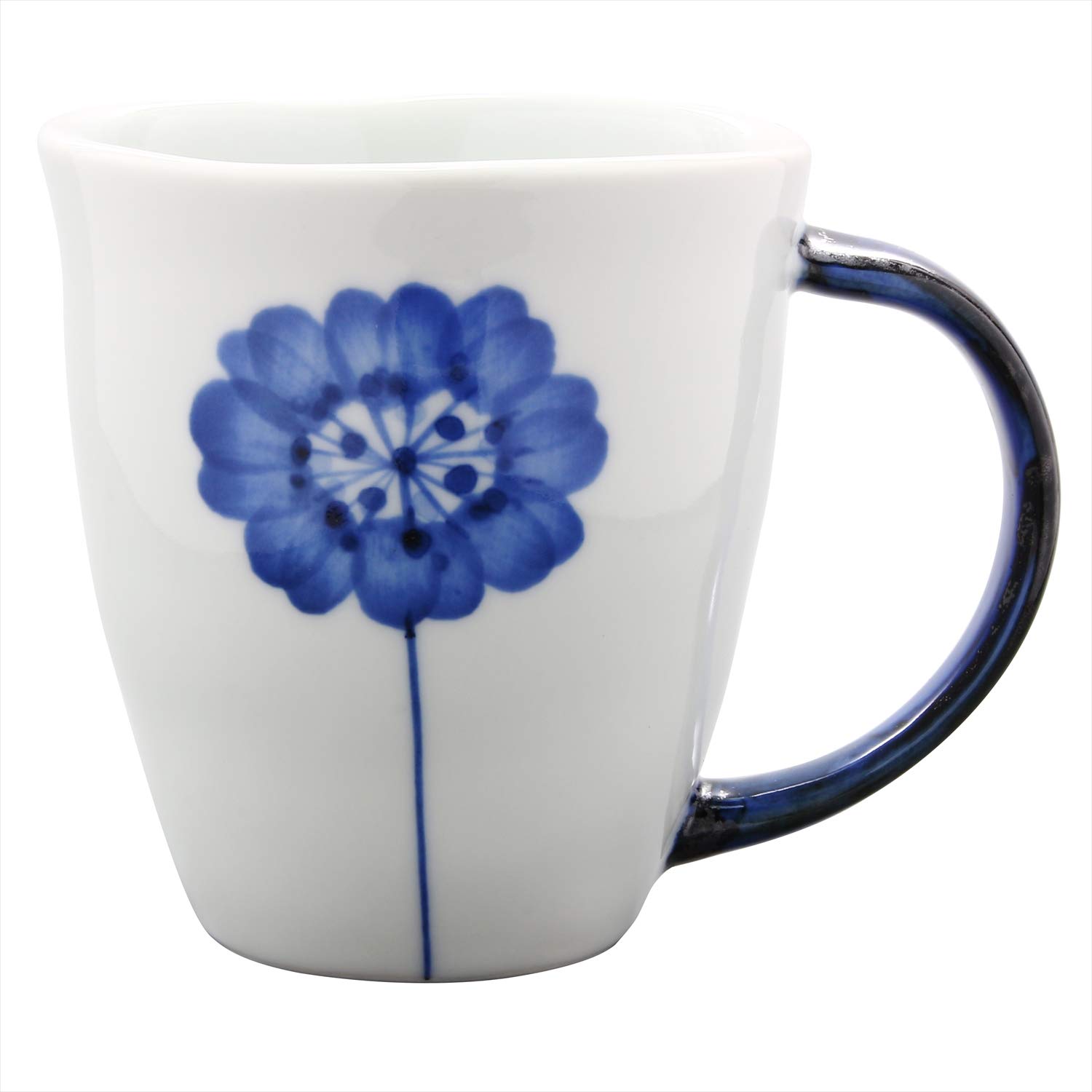 Amazon.co.jp: 波佐見焼 和山窯 flowers マグカップ 一輪花柄 385728