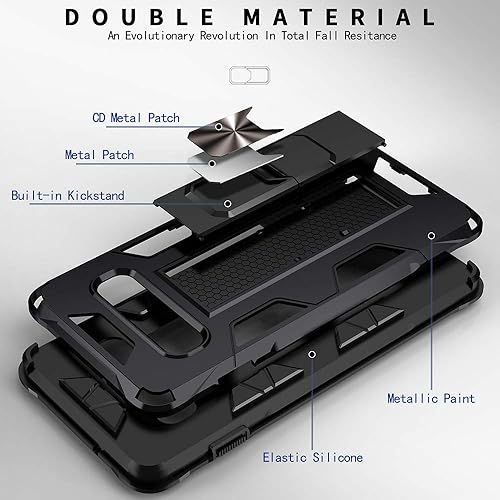 Miniatura 7 de Funda Samsung Galaxy S10 Plus para Samsung Galaxy S10+ de grado militar, funda con función atril incorporada, armadura, resistente, a prueba de